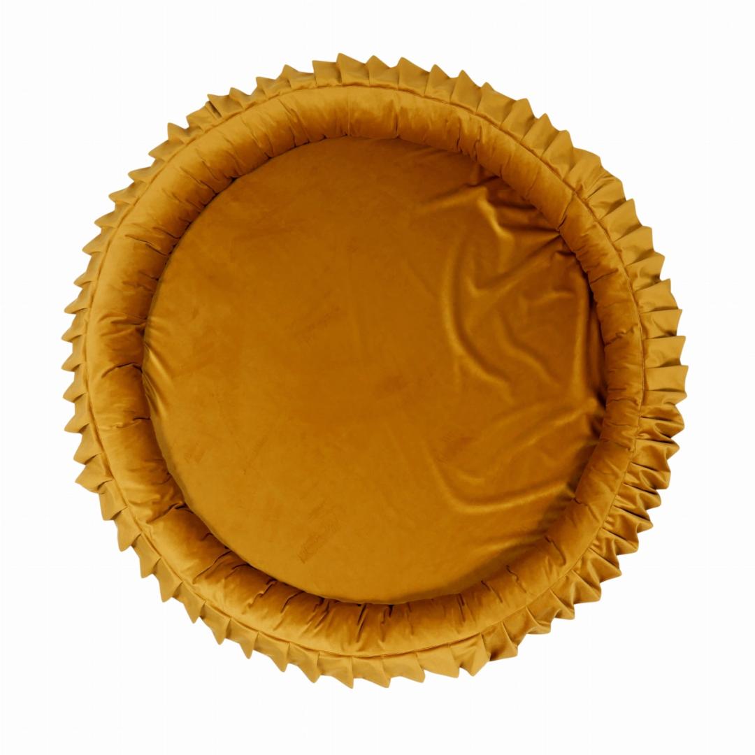 mimii-mata-do-zabawy-okrągla-gniazdko-120cm-velvet-złoty-mg010-2.jpeg