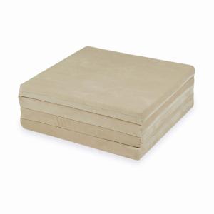 Mata do zabawy 120x120cm dla Dziecka kwadratowa składana, Velvet Soft Beżowy