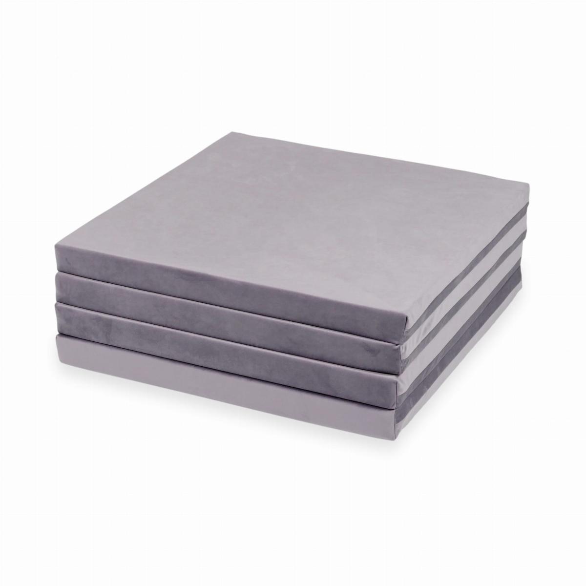Play mat 120x120cm for children, square foldable, Velvet Lilac