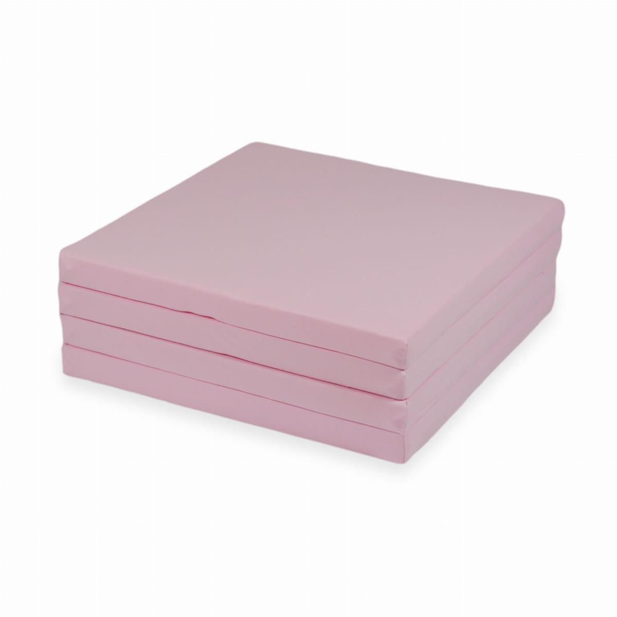 Play mat 120x120cm for children, square foldable, Rose