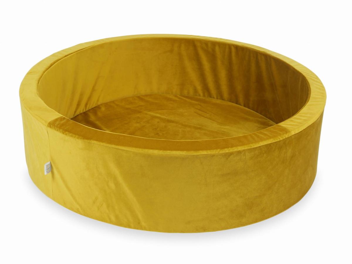 Bällebad  110x30 Velvet Gold Ohne Bälle