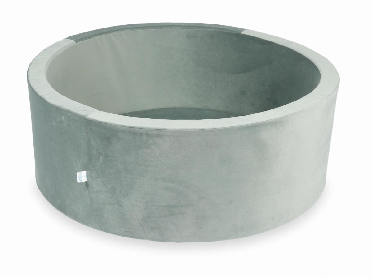 Bällebad  110x40 Velvet Grau Ohne Bälle