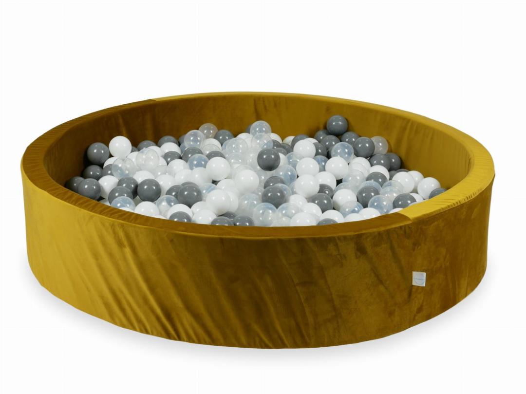 mimii-suchy-basen-130x30-velvet-zloty-600-pilek-biale-szare-przezroczyste.jpeg
