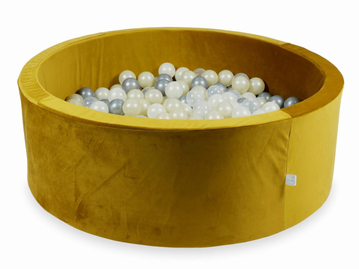 Bällebad Ohne Bälle 500 Stück 110x40 Velvet Gold: silber, meerjungfrau-effekt, hellgolden, transparent