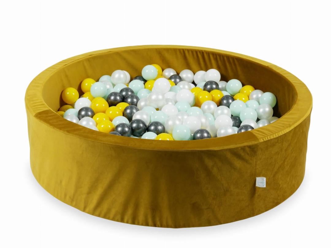 mimii-suchy-basen-115x30-velvet-zloty-400-pilek-zolte-jasno-mietowe-metaliczny-grafit-biale-perlowe.jpeg