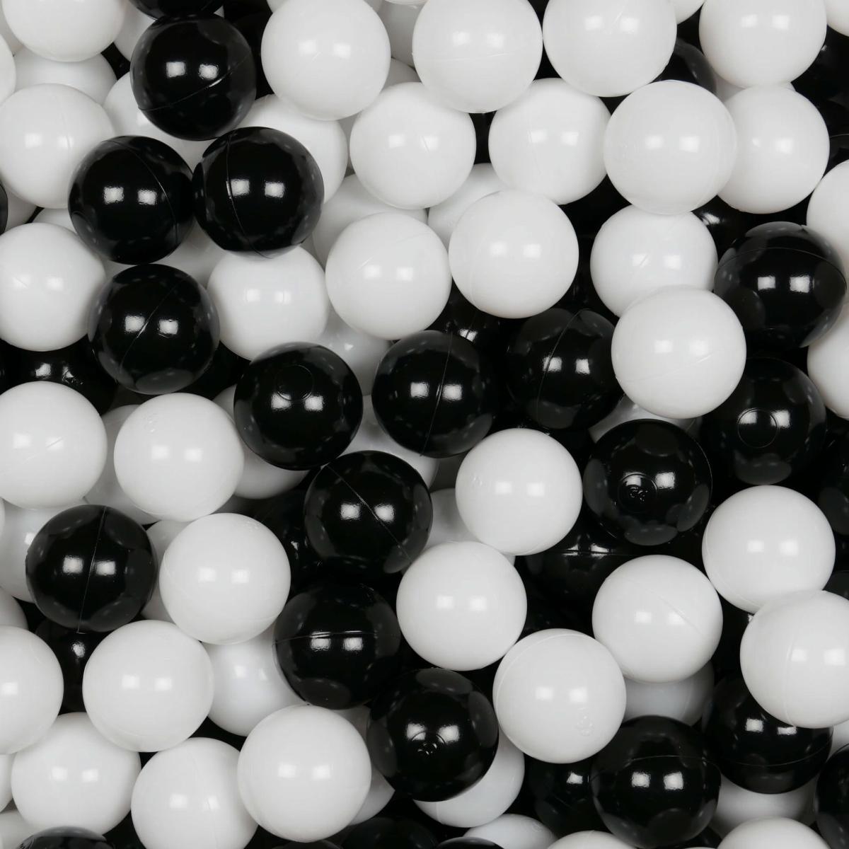 Balls for ballpit ø7cm 100pcs white, black