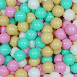 Balls for ballpit ø7cm 150pcs white, mint, beige, powder pink