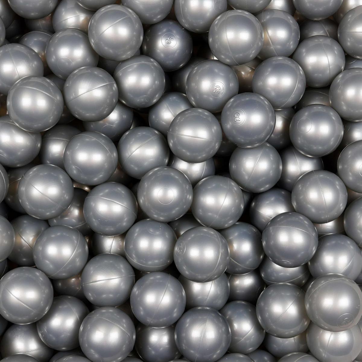 Balls for ballpit ø7cm 200pcs silver