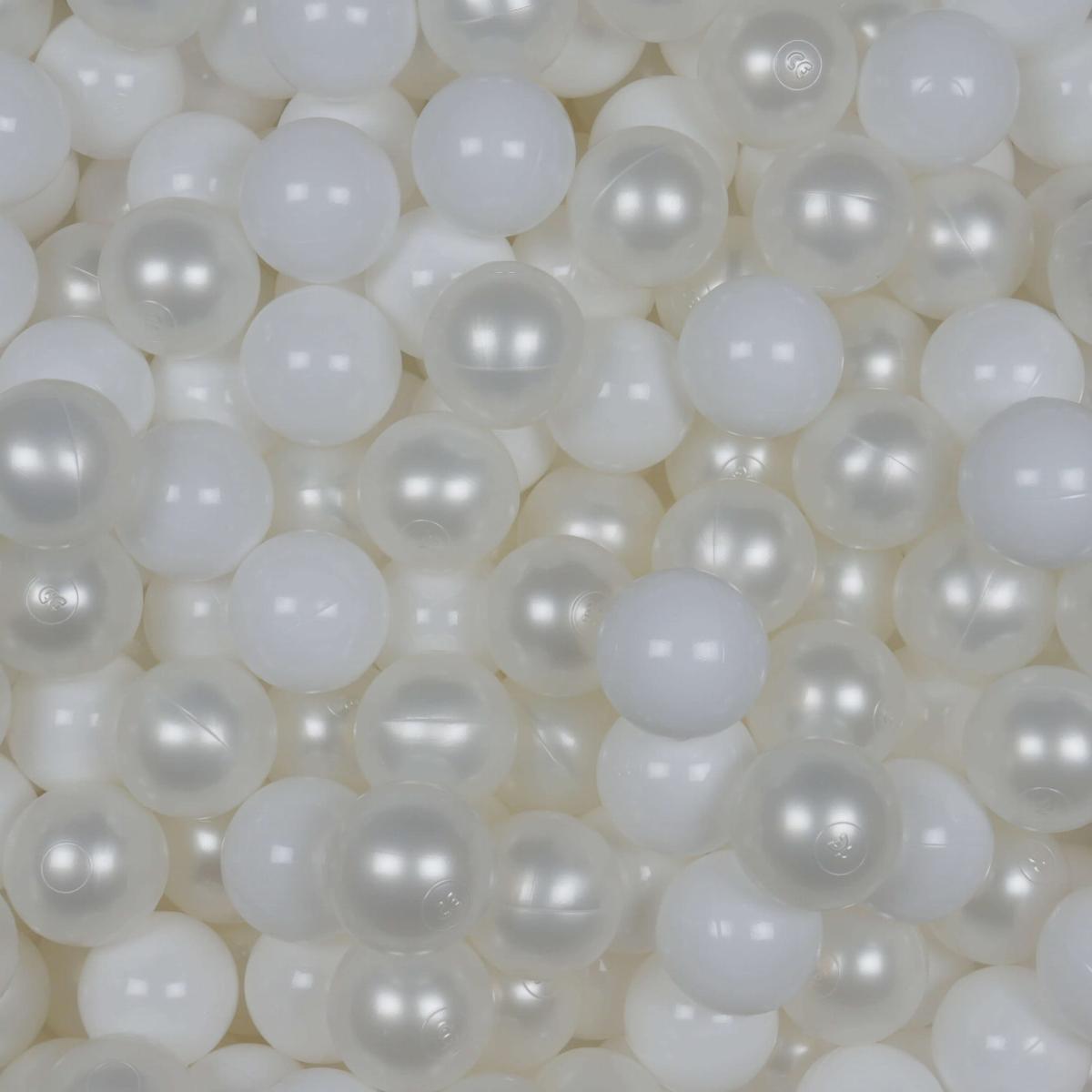 Balls for ballpit ø7cm 200pcs white, pearl