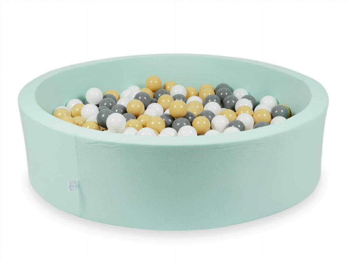 Ball Pit mint 110x30 with balls 400pcs: beige, gray, white
