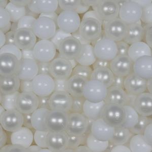 Balls for ballpit ø7cm 300pcs white, pearl