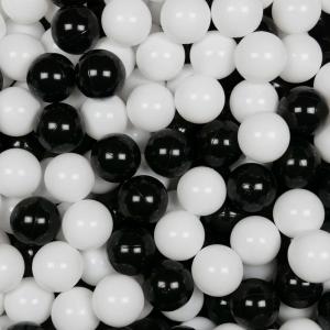 Balls for ballpit ø7cm 400pcs white, black