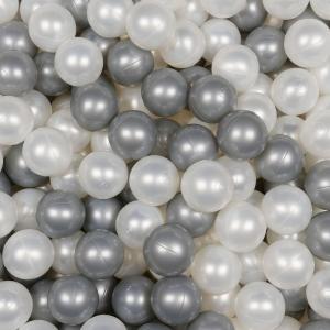Balls for ballpit ø7cm 400pcs pearl, silver