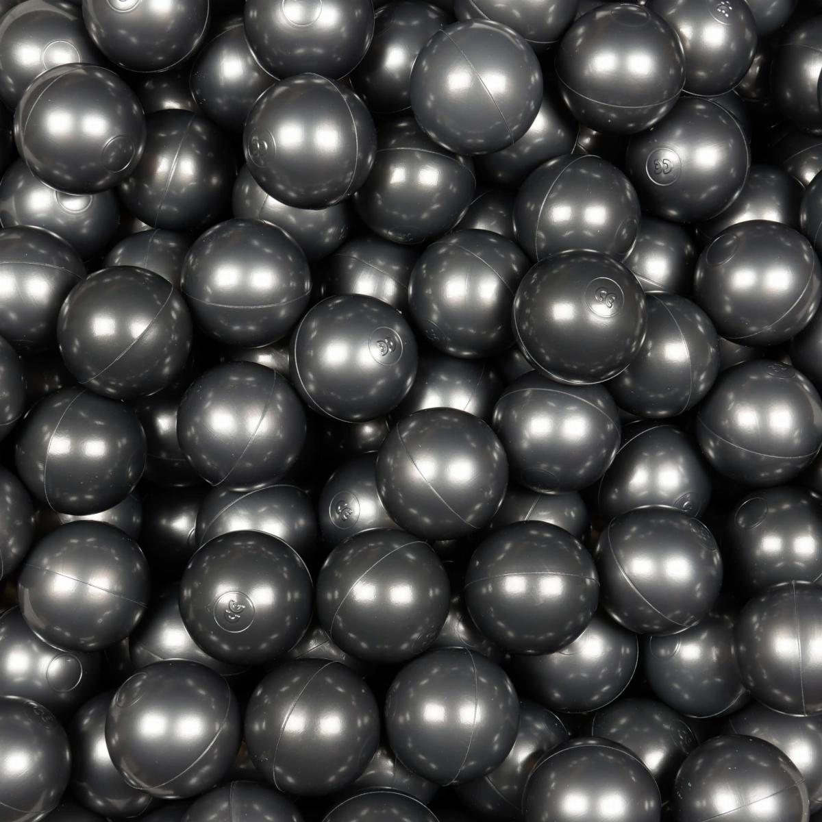 Balls for ballpit ø7cm 500pcs metallic graphite