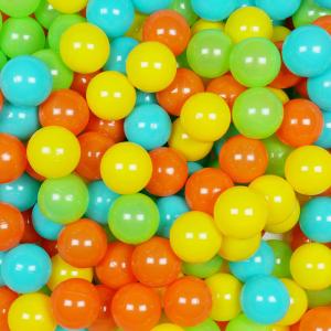 Balls for ballpit ø7cm 500pcs yellow, orange, celadon, turquoise