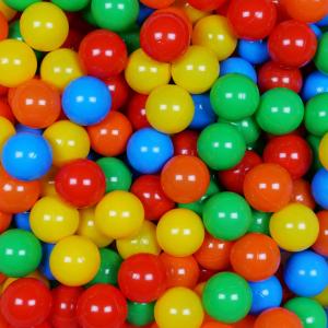 Balls for ballpit ø7cm 500pcs green, yellow, orange, red, light blue