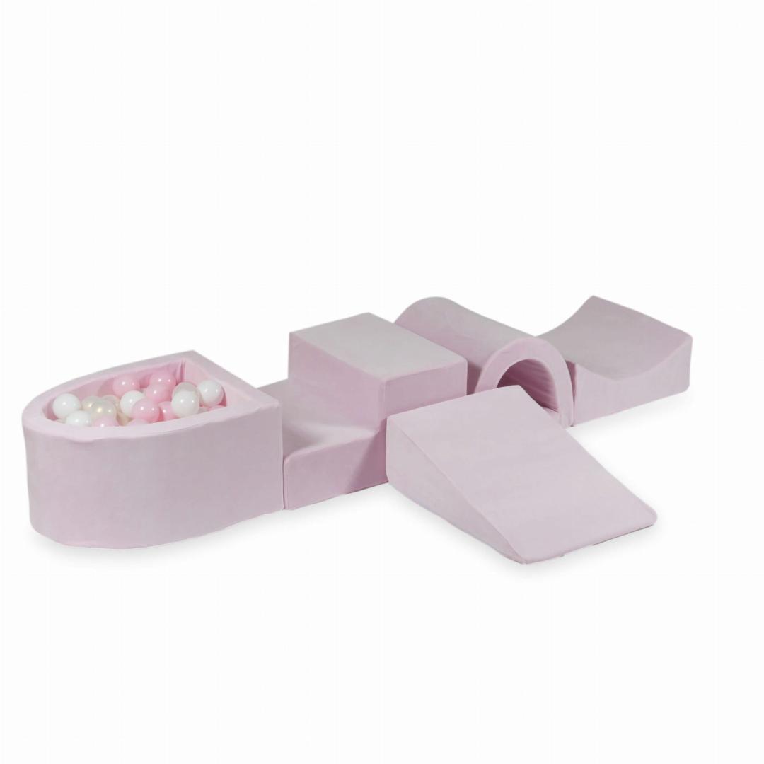 tp358-mimii-piankowy-plac-zabaw-z-mostkiem-velvet-soft-jasnorozowy-100-pilek-białe-jasnoróżowe-opalizujące.jpeg