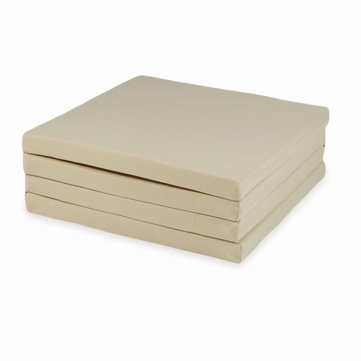 Play mat 120x120cm for children, square foldable, Beige