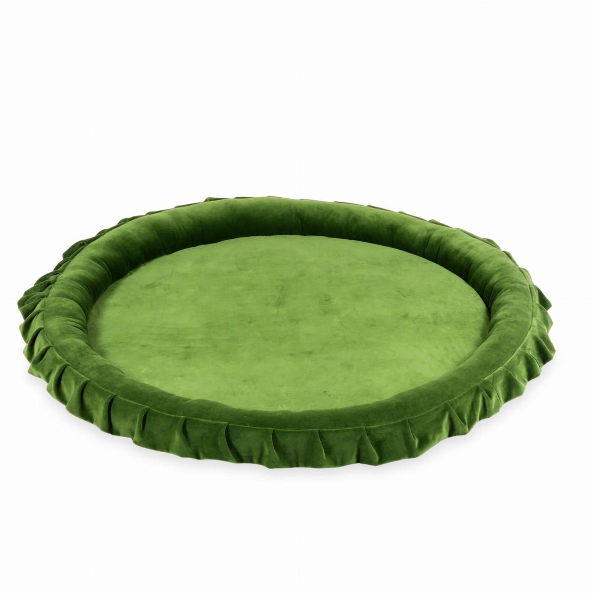 Play Mat Playnest 120cm for children, Velvet Soft Olive