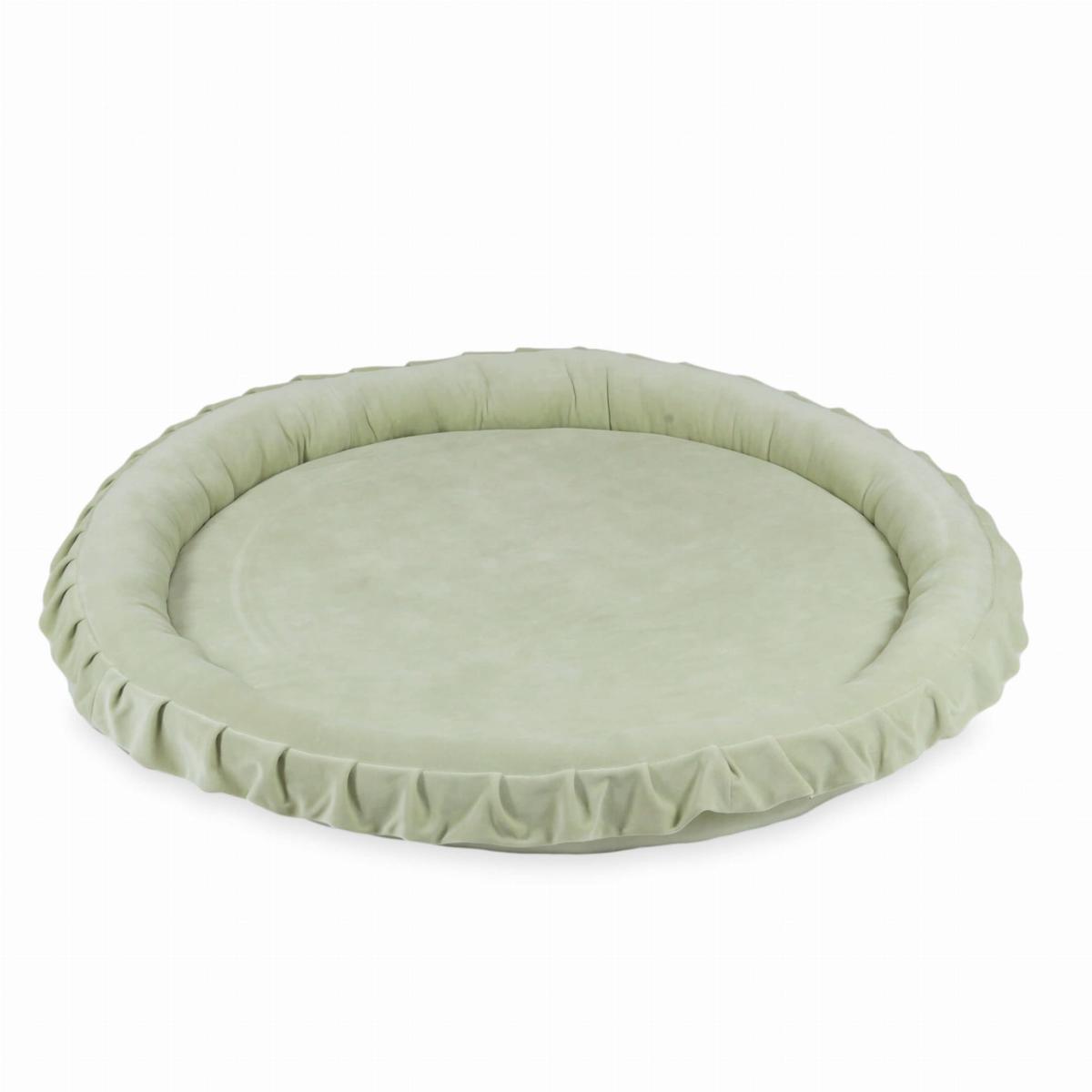 Play Mat Playnest 120cm for children, Velvet Soft Lightmint