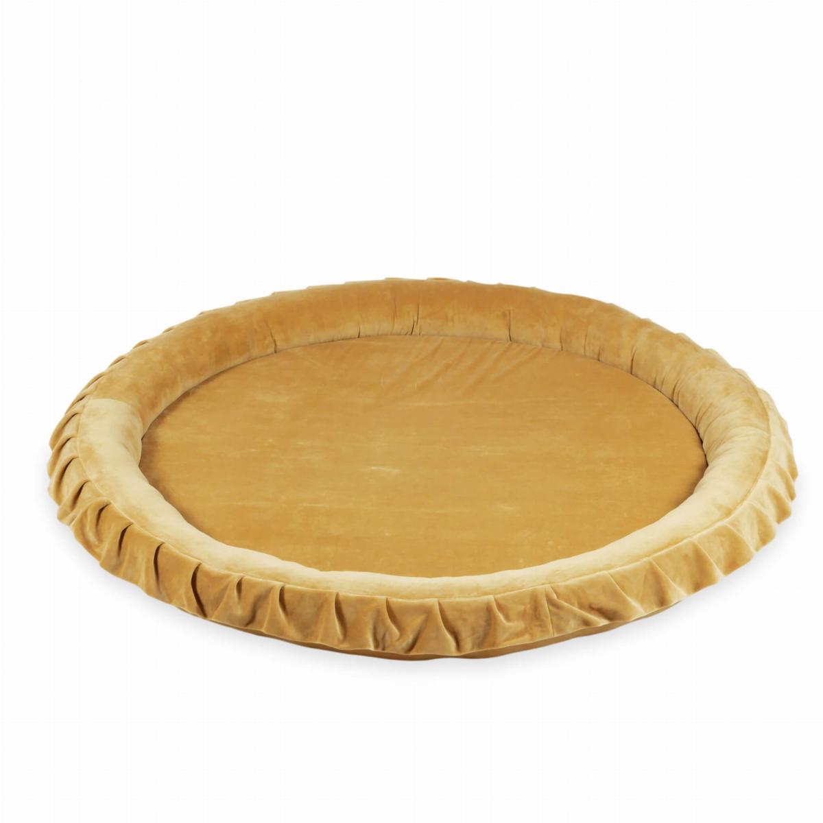 Play Mat Playnest 120cm for children, Velvet Soft Carmel