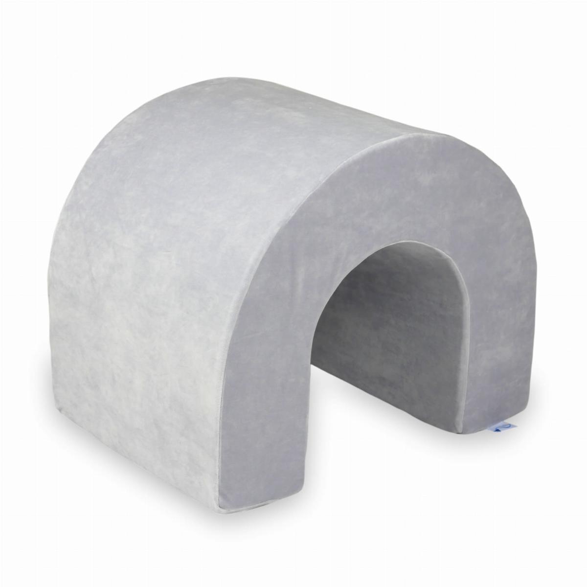 Tunnel für Schaumstoffspielplatz Velvet Soft Hellgrau