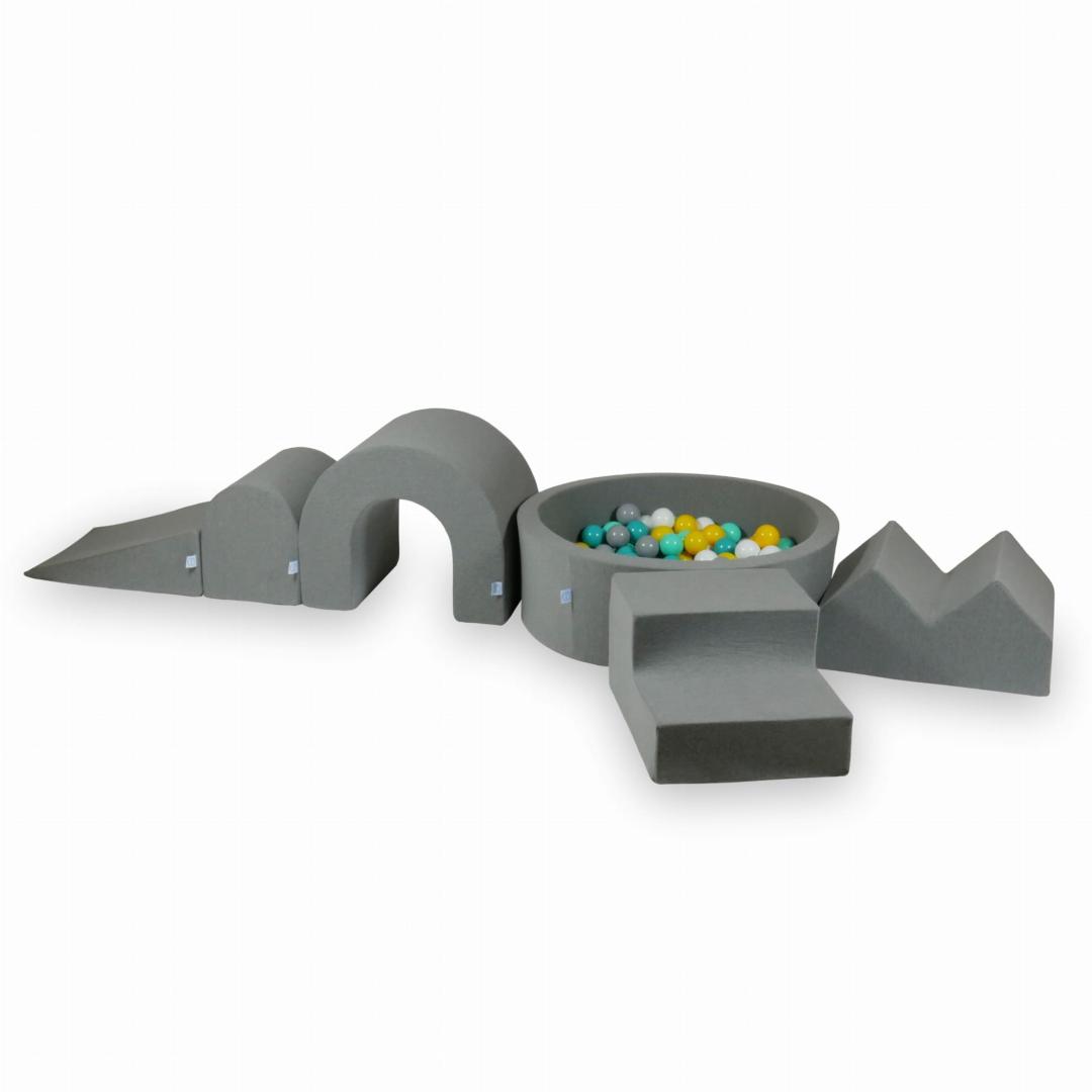 tp572-mimii-piankowy-plac-zabaw-z-basenem-90x30-Dzianina-Dresowa-Szary+5-elementów+200-piłek-białe-szare-żółte-miętowe-turkusowe2.jpeg