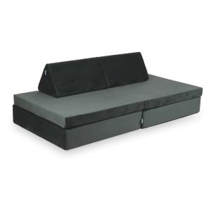 Montessori Play Sofa Standard Velvet Graphite