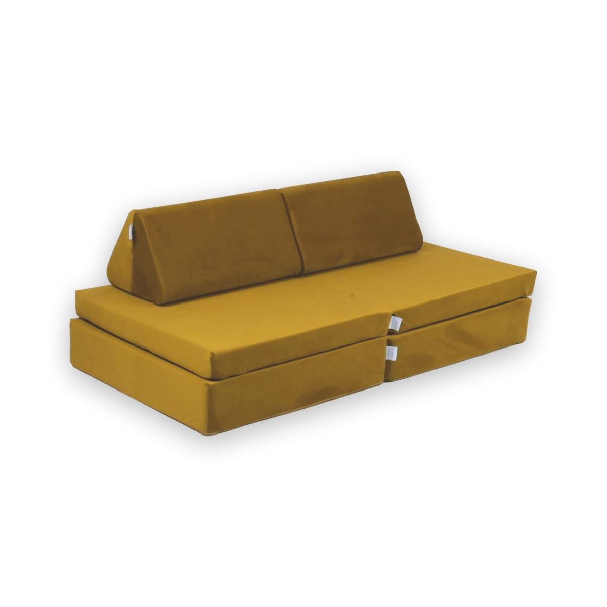 Montessori Mini Play Sofa Standard Velvet Gold