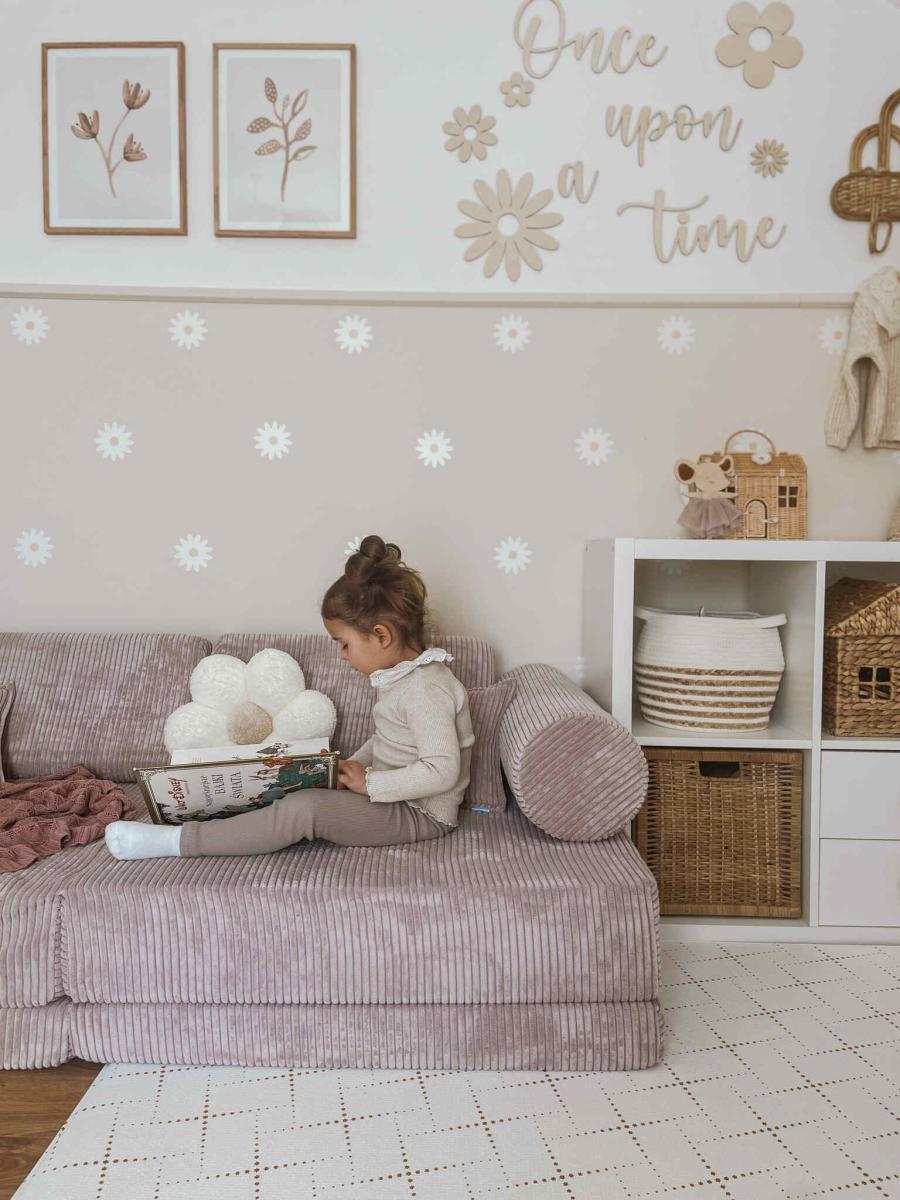 Montessori Play Sofa Comfort Corduroy Lavender