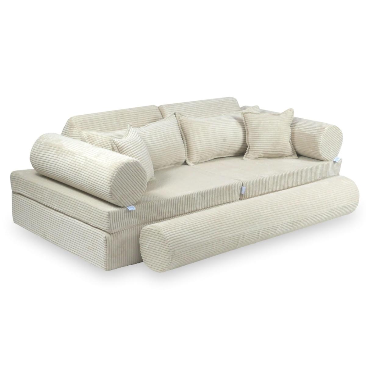 Montessori Play Sofa Luxury Corduroy Beige