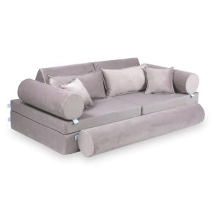 Montessori Play Sofa Luxury Velvet Lilac