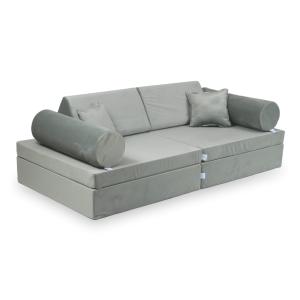 Montessori Play Sofa Comfort Velvet Grey