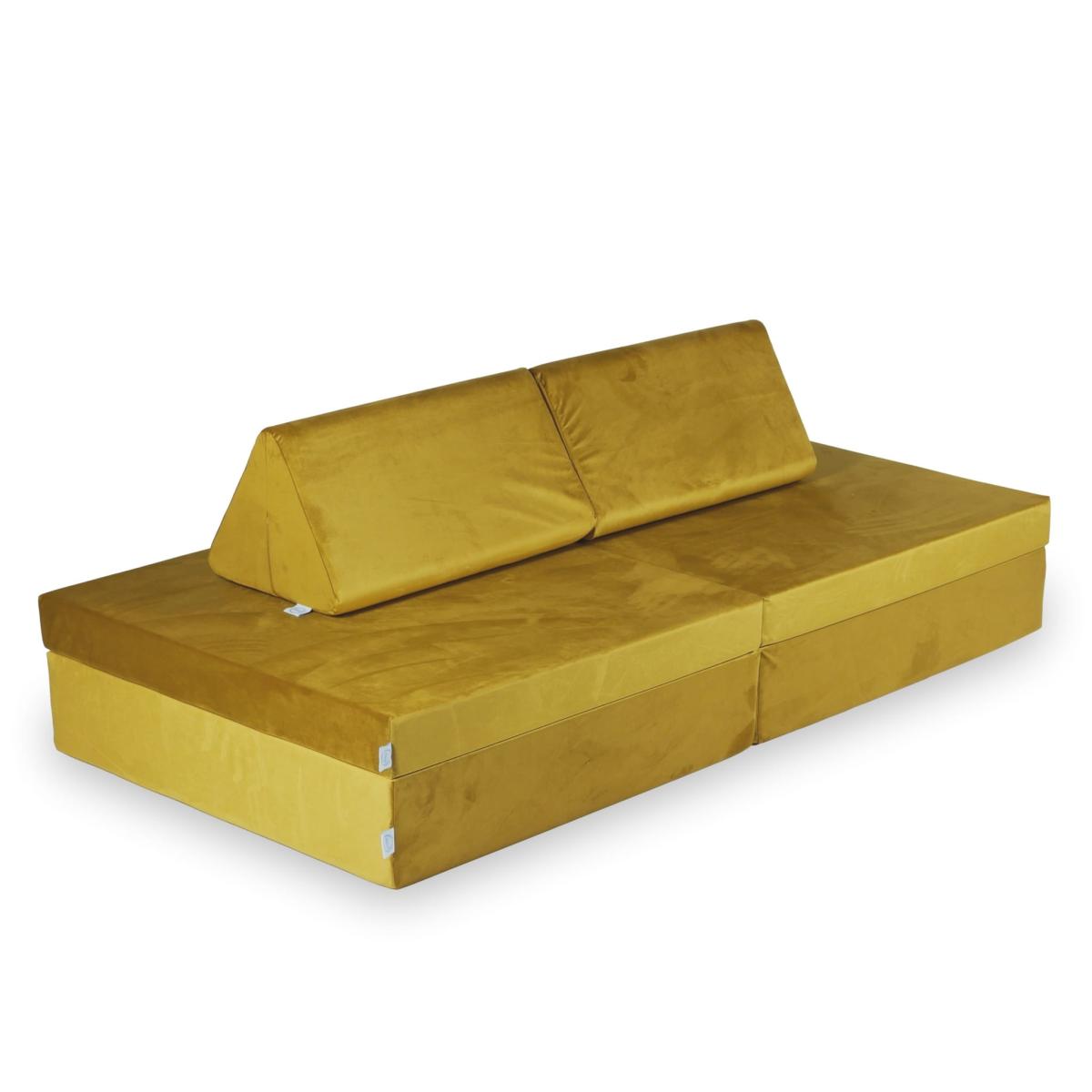 Montessori Play Sofa Standard Velvet Gold