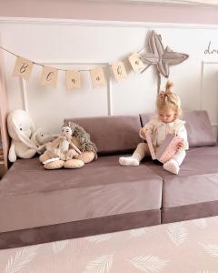 Montessori Play Sofa Standard Velvet Lilac