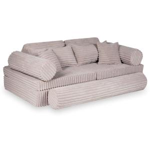 Montessori Play Sofa Luxury Waffle Light pink