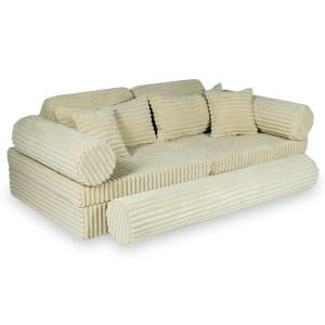 Montessori Play Sofa Luxury Waffle Caramel