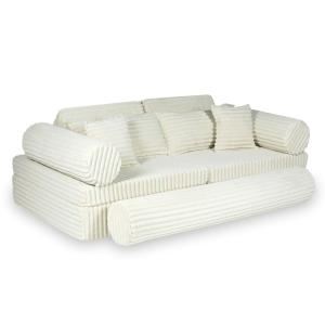 Montessori Play Sofa Luxury Waffle Beige