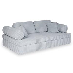 Montessori Play Sofa Comfort Waffle Grey