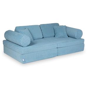 Montessori Play Sofa Comfort Waffle Blue