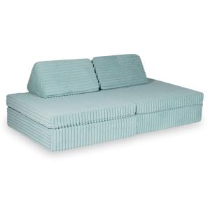 Montessori Play Sofa Standard Waffle Light mint
