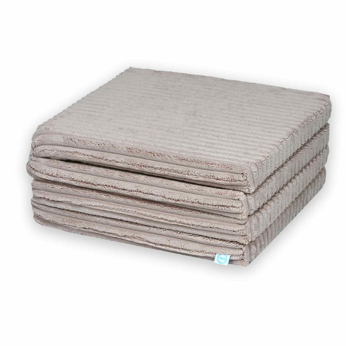 Play mat 120x120cm for children, square foldable, Waffle Light Pink