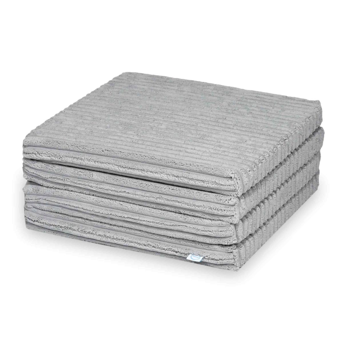 Play mat 120x120cm for children, square foldable, Waffle Grey