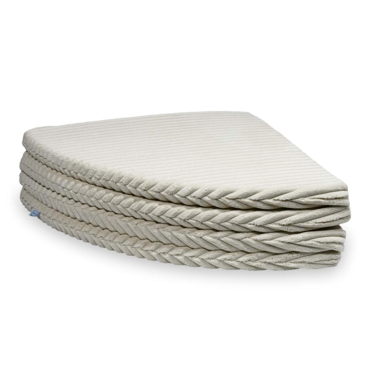 Play mat 160cm for children, round foldable, Waffle Beige