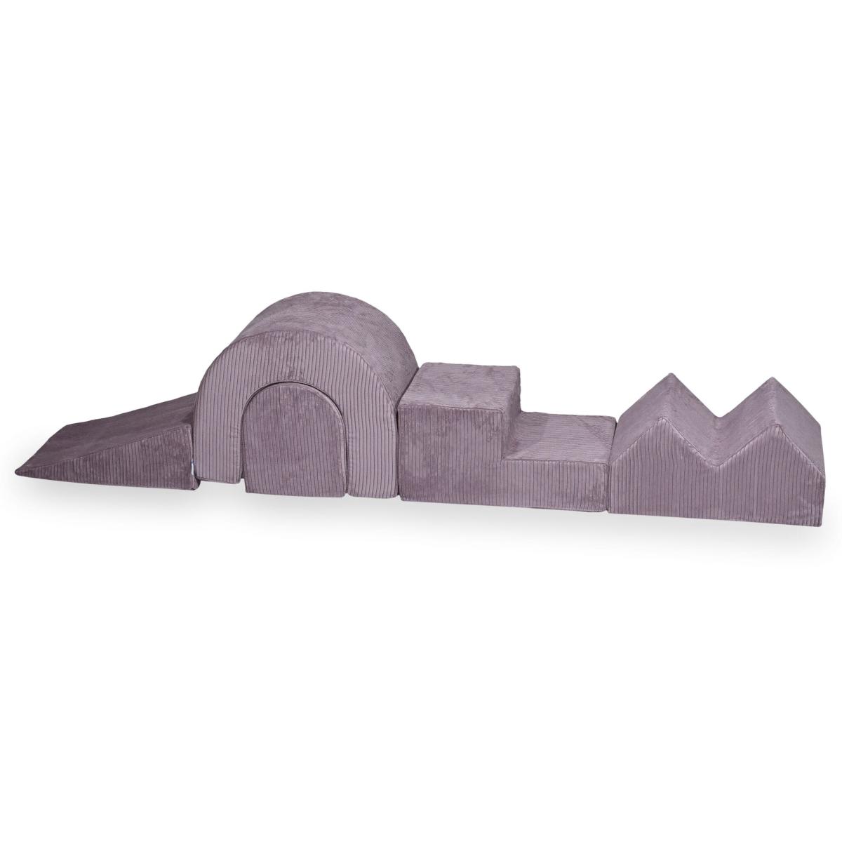 Piankowy plac zabaw 5 elementów Sztruks Lavender