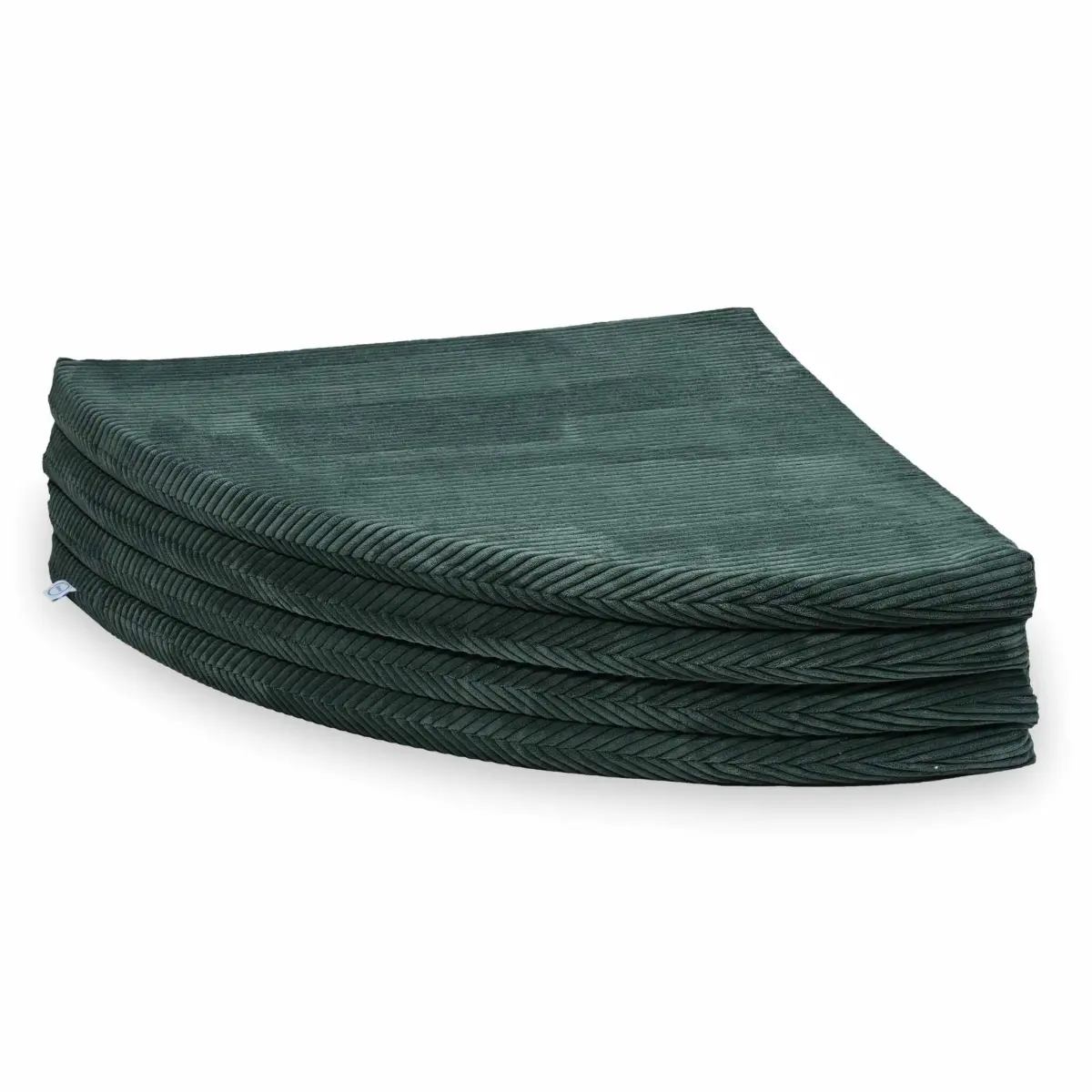 Play mat 160cm for children, round foldable, Corduroy Green