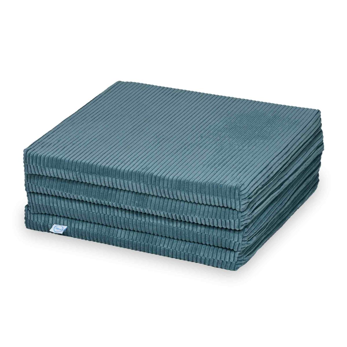 Play mat 120x120cm for children, square foldable, Corduroy Blue