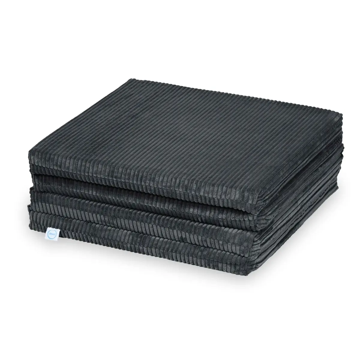 Play mat 120x120cm for children, square foldable, Corduroy Graphite