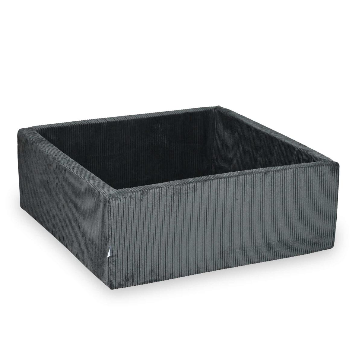 Suchy basen 110x110x40 Sztruks Grafit bez piłek