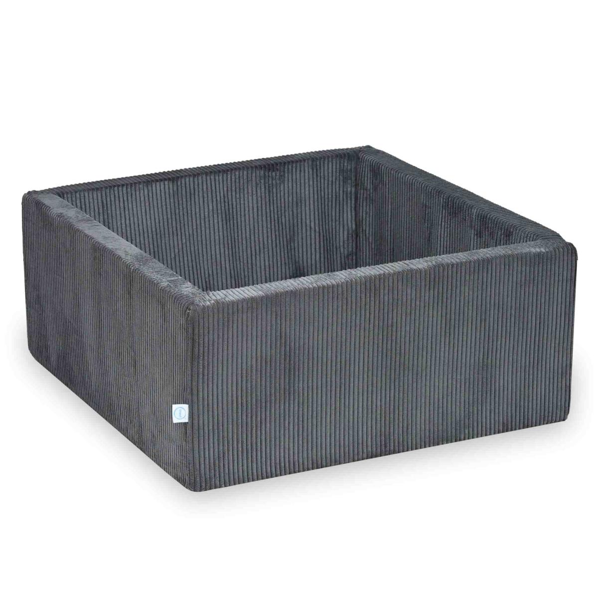 Suchy basen 90x90x40 Sztruks Grafit bez piłek